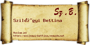 Szilágyi Bettina névjegykártya